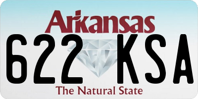 AR license plate 622KSA