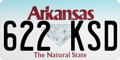 AR license plate 622KSD