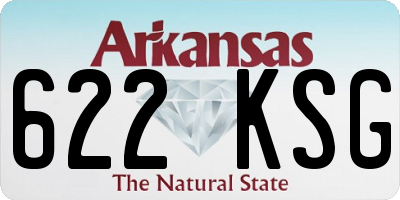 AR license plate 622KSG