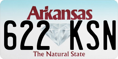 AR license plate 622KSN
