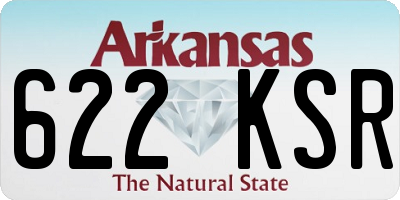AR license plate 622KSR