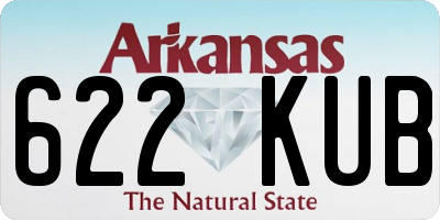 AR license plate 622KUB
