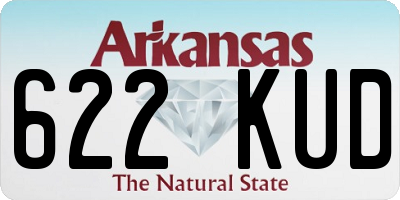 AR license plate 622KUD