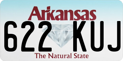 AR license plate 622KUJ
