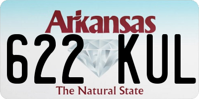 AR license plate 622KUL