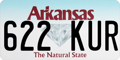 AR license plate 622KUR