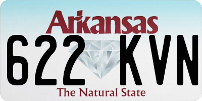 AR license plate 622KVN