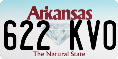 AR license plate 622KVO