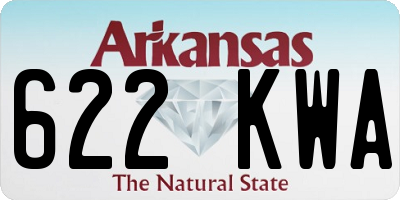 AR license plate 622KWA