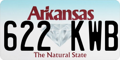 AR license plate 622KWB