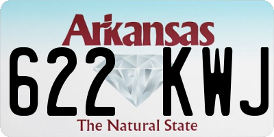 AR license plate 622KWJ