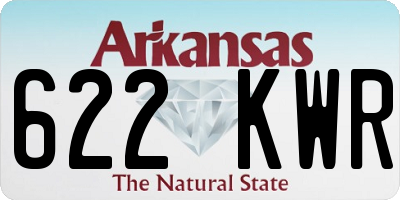 AR license plate 622KWR