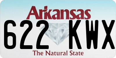 AR license plate 622KWX