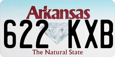 AR license plate 622KXB