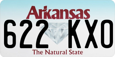 AR license plate 622KXO