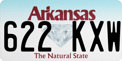 AR license plate 622KXW