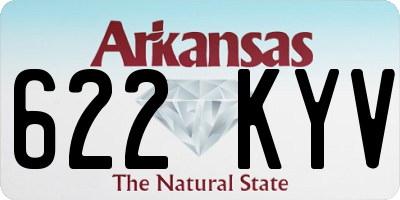 AR license plate 622KYV