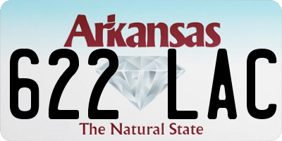 AR license plate 622LAC