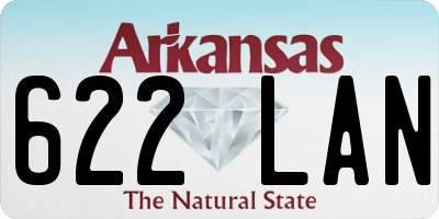 AR license plate 622LAN