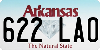 AR license plate 622LAO