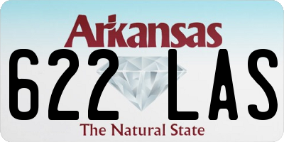 AR license plate 622LAS