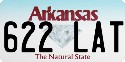 AR license plate 622LAT