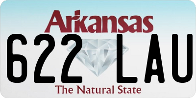 AR license plate 622LAU