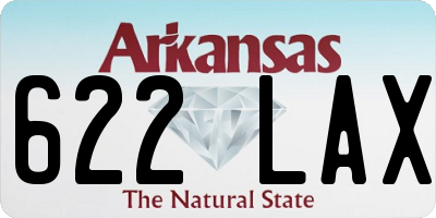 AR license plate 622LAX