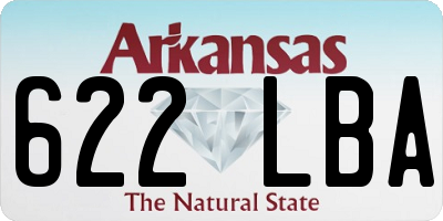 AR license plate 622LBA