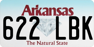 AR license plate 622LBK