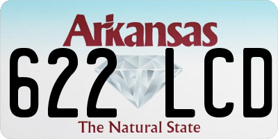 AR license plate 622LCD