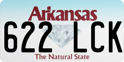 AR license plate 622LCK