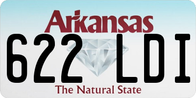 AR license plate 622LDI