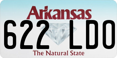 AR license plate 622LDO