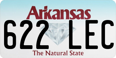 AR license plate 622LEC