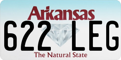 AR license plate 622LEG