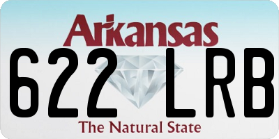 AR license plate 622LRB