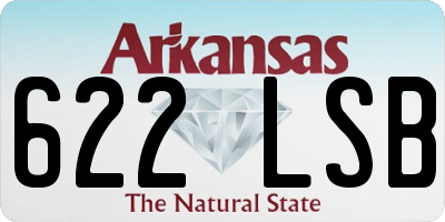 AR license plate 622LSB