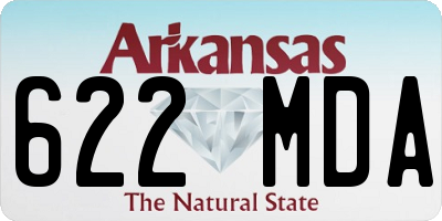 AR license plate 622MDA