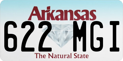 AR license plate 622MGI