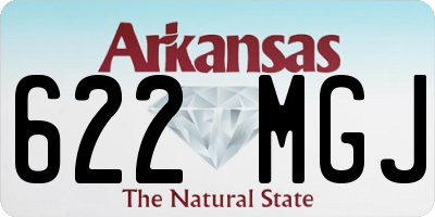 AR license plate 622MGJ