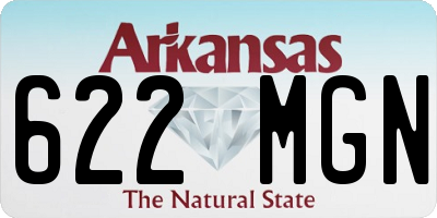 AR license plate 622MGN