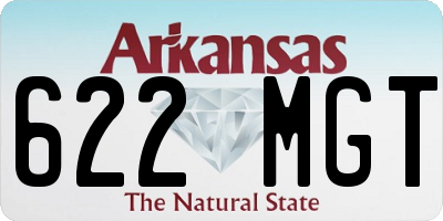 AR license plate 622MGT