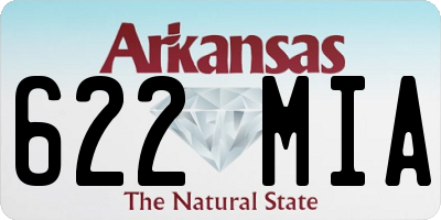 AR license plate 622MIA