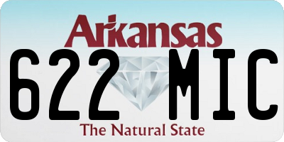 AR license plate 622MIC