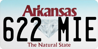 AR license plate 622MIE