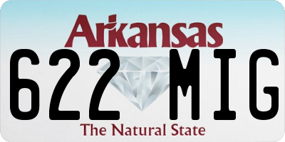 AR license plate 622MIG