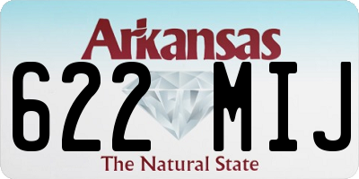 AR license plate 622MIJ