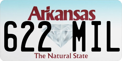 AR license plate 622MIL