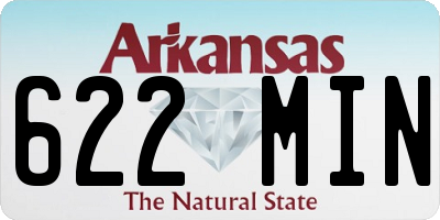 AR license plate 622MIN